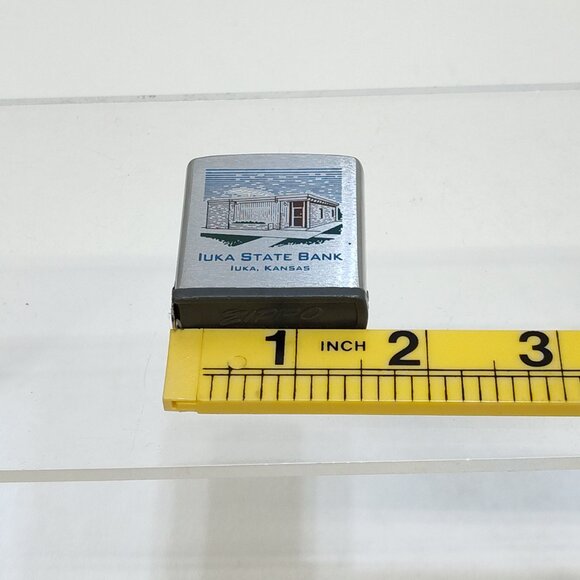 Zippo Rule Advertising 6 Ft Tape Measure Iuka State Bank Kansas Near Mint Cond. - Picture 7 of 7